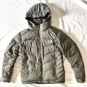 The North Face Women’s Warm Down Gray Puffer Jacket Size Medium